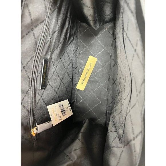 Michael Kors MK Mirella Medium Pebbled Leather Tote Bag - Black - Picture 11 of 12